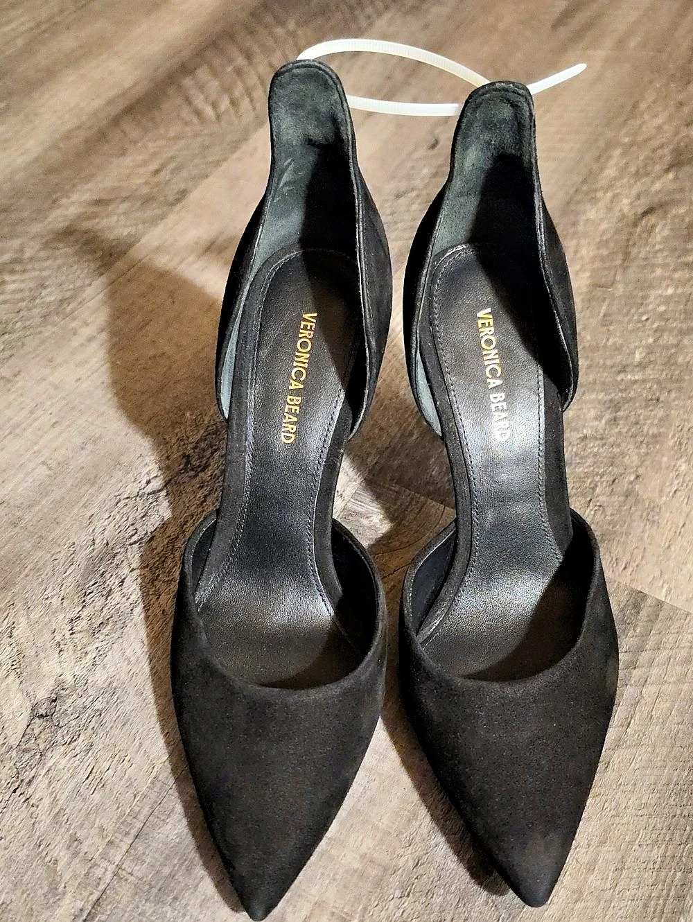 Veronica Beard Lorena d'Orsay Pump Pointed Toe Black US 6.5